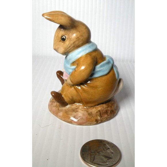 Beatrix Potter Beswick England Rare Vintage "Old Mr. Bouncer" 1986 Ceramic Figur - Picture 2 of 5